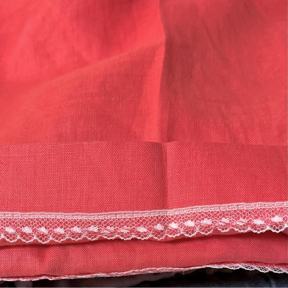 J McLAUGHLIN 6 FLARE LEG WOMENS LINEN CORAL LINED PREPPY DRESSY CAREER PANTS - Picture 15 of 15